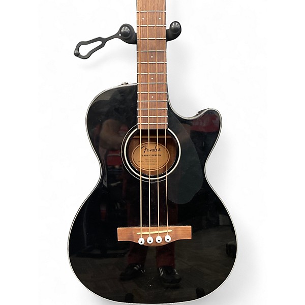 Used Fender CB 60SCE Black Acoustic Bass Guitar
