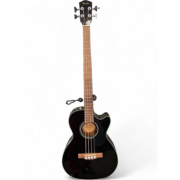 Used Fender CB 60SCE Black Acoustic Bass Guitar