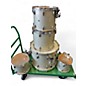 Vintage 1990s Pearl 5 Piece Masters Custom 5piece drum kit Silver Sparkle Drum Kit