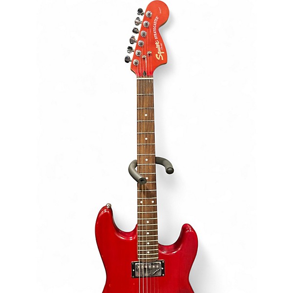 Used Squier Standard Stratocaster Red Solid Body Electric Guitar
