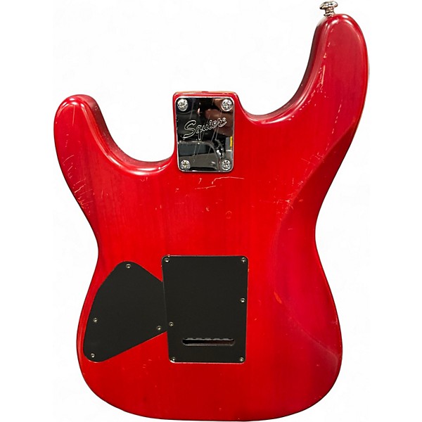 Used Squier Standard Stratocaster Red Solid Body Electric Guitar