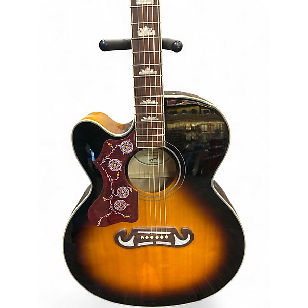 Used Epiphone J200EC STUDIO 2 Color Sunburst Acoustic Electric Guitar