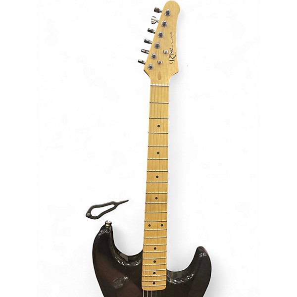 Used Rise by Sawtooth S TYPE Black Solid Body Electric Guitar