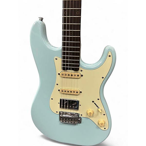 Used Schecter Guitar Research Nick Johnston Blue Solid Body Electric Guitar
