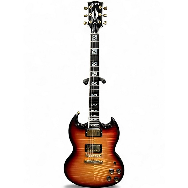Used Gibson SG Supreme 2 Tone Sunburst Solid Body Electric Guitar