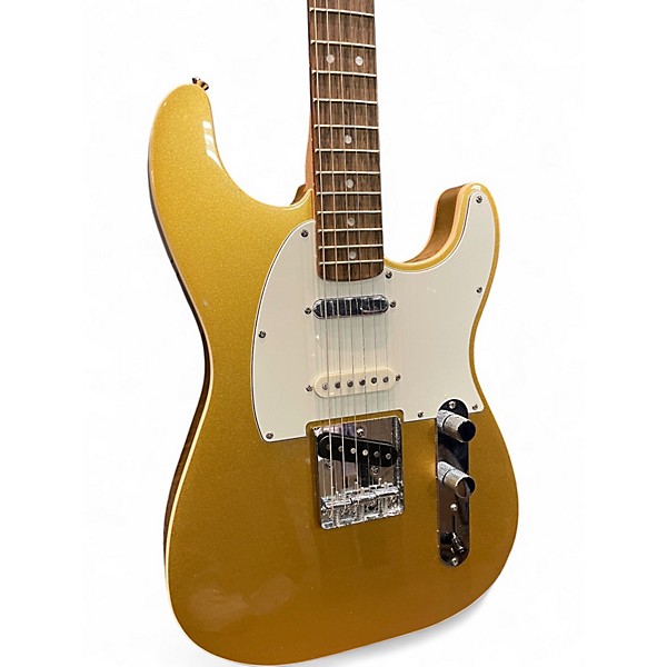 Used Squier Paranormal Custom Nashville Telecaster Aztec Gold Solid Body Electric Guitar