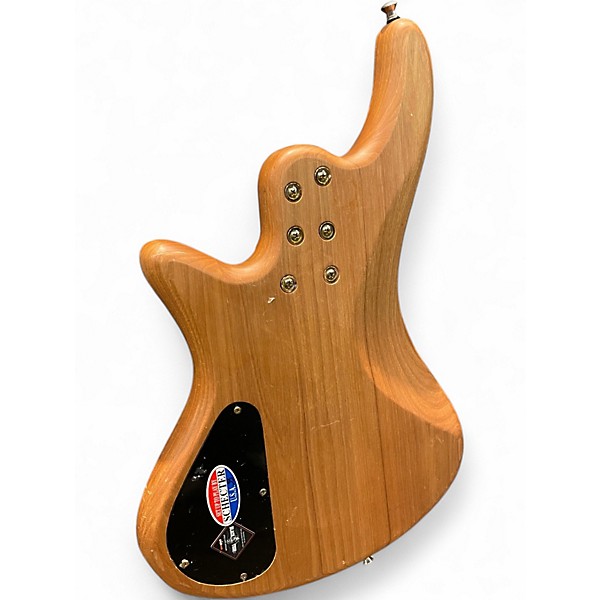 Used Schecter Guitar Research Stiletto Custom 4 String Natural Electric Bass Guitar
