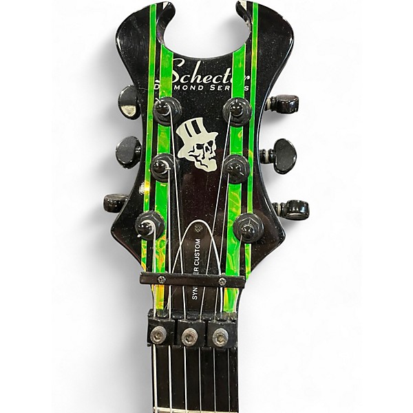 Used Schecter Guitar Research Synyster Gates Signature Custom Black Solid Body Electric Guitar