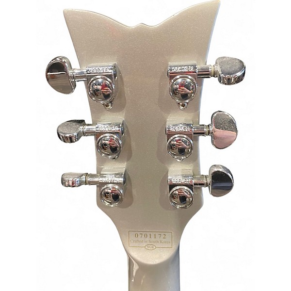 Used Schecter Guitar Research Zacky Vengeance Signature 6661 Silver Solid Body Electric Guitar