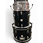 Used Percussion Plus 5 Piece Acoustic Drum Kit Black Drum Kit