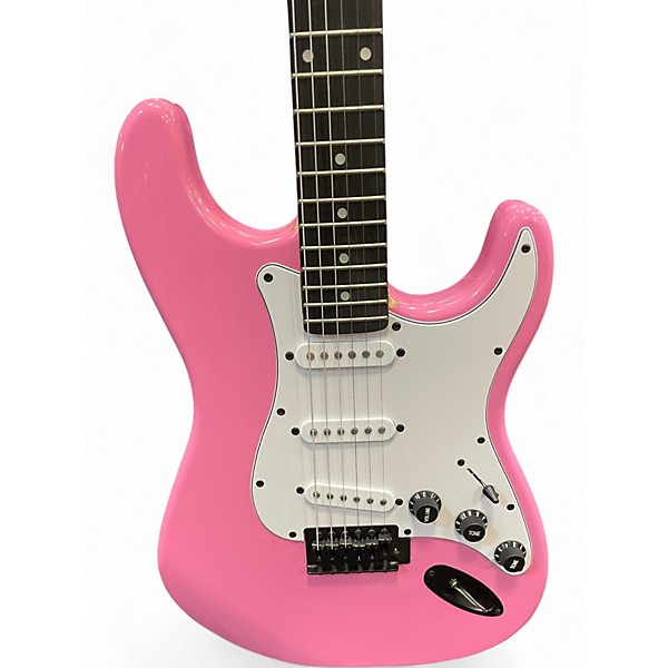 Used Lyx Pro S-TYPE PINK Solid Body Electric Guitar