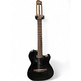 Used Godin Multiac MUNDIAL GLOSS BLACK Classical Acoustic Electric Guitar