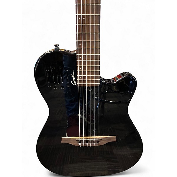 Used Godin Multiac MUNDIAL GLOSS BLACK Classical Acoustic Electric Guitar