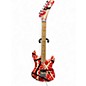 Used EVH Striped Series 5150 Red with Black and White Stripes Solid Body Electric Guitar thumbnail