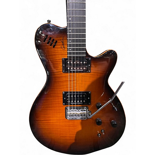 Used Godin LGXT Synth Access 2 Color Sunburst Solid Body Electric Guitar