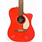 Used Fender Redondo Fiesta Red Acoustic Electric Guitar