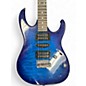 Used Ibanez Grx70qa Blue Solid Body Electric Guitar