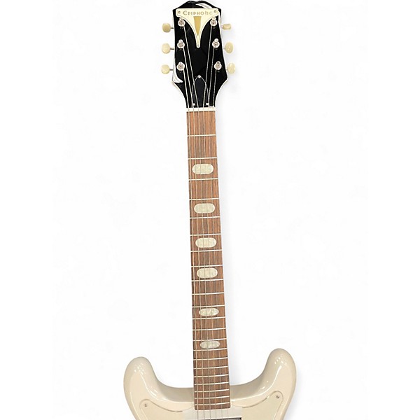 Used Epiphone Crestwood Custom Polaris White Solid Body Electric Guitar