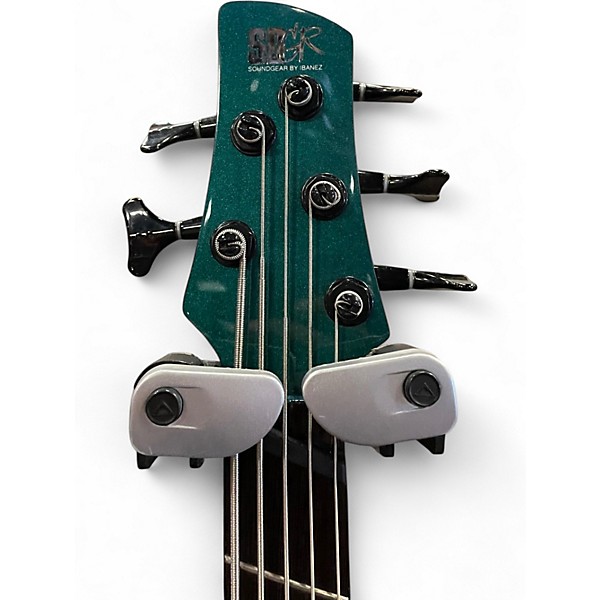 Used Ibanez SRMS725 Blue Chameleon Electric Bass Guitar
