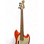 Used Fender Mustang Bass Fiesta Red Electric Bass Guitar