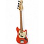 Used Fender Mustang Bass Fiesta Red Electric Bass Guitar