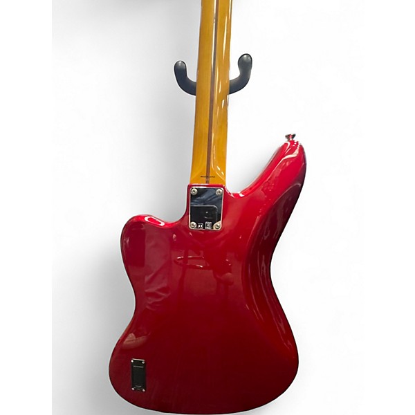 Used Fender Jaguar Bass Candy Apple Red Electric Bass Guitar
