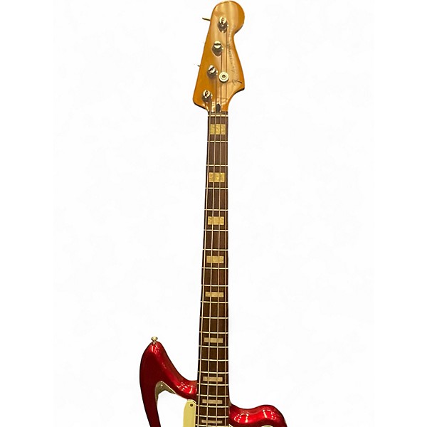 Used Fender Jaguar Bass Candy Apple Red Electric Bass Guitar