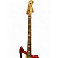 Used Fender Jaguar Bass Candy Apple Red Electric Bass Guitar