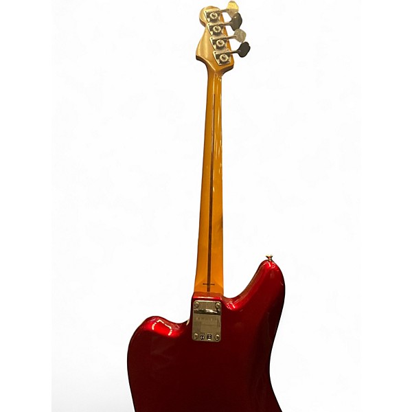 Used Fender Jaguar Bass Candy Apple Red Electric Bass Guitar
