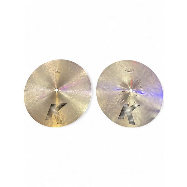 Used Zildjian 13in K Light Hi Hat Pair Cymbal