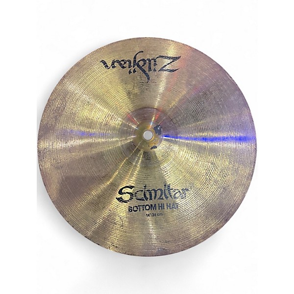 Used Zildjian 14in Scimitar Hi Hat Pair Cymbal
