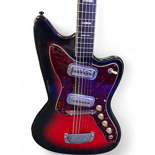 Used 1964 Harmony Silhouette H19 Crimson Burst Solid Body Electric Guitar
