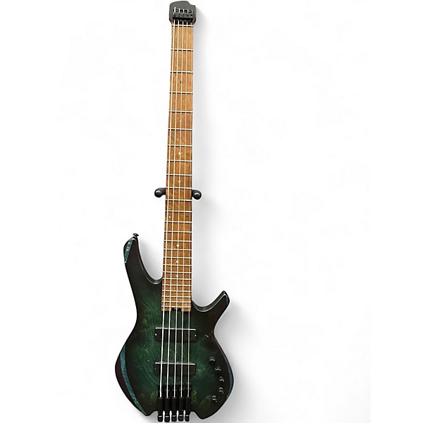 Used Cort space 5 Green Electric Bass Guitar