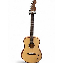 Used Fender Highway Dreadnought Natural Acoustic Electric Guitar
