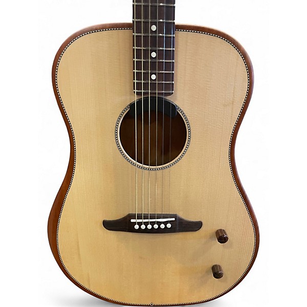 Used Fender Highway Dreadnought Natural Acoustic Electric Guitar