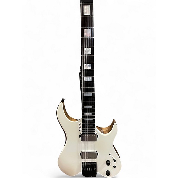 Used Kiesel Vader White Solid Body Electric Guitar