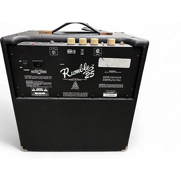Used Fender Rumble 25 25W 1x8 Bass Combo Amp