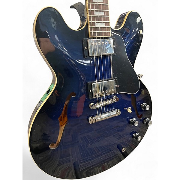 Used Gibson ES335 Figured Deep Ocean Hollow Body Electric Guitar