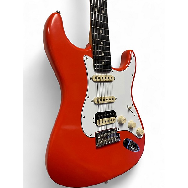Used Fender Vintage Ultra Luxe Body with Ultra II Neck Fiesta Red Solid Body Electric Guitar