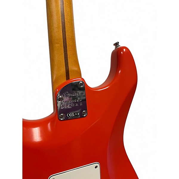 Used Fender Vintage Ultra Luxe Body with Ultra II Neck Fiesta Red Solid Body Electric Guitar