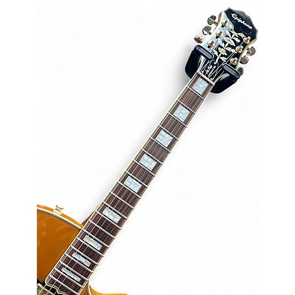 Used 2026 Epiphone Joe Pass Emperor II Antique Amber Hollow Body Electric Guitar