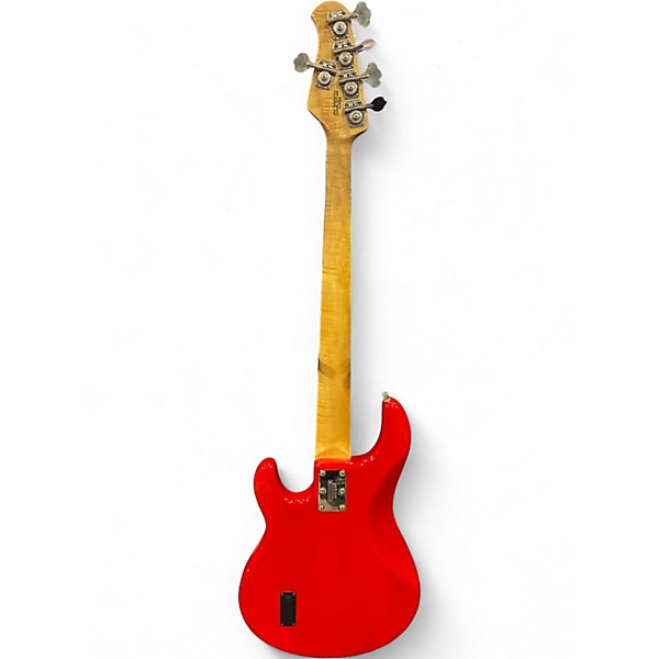 Used Ernie Ball Music Man Stingray 5 H Red Electric Bass Guitar