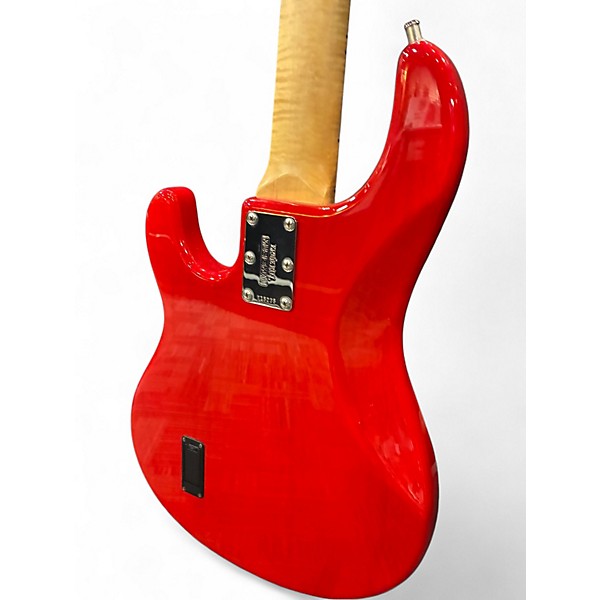 Used Ernie Ball Music Man Stingray 5 H Red Electric Bass Guitar