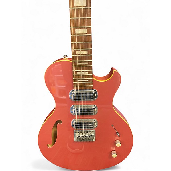 Used Brownsville CHOIRBOY 12 PINK Hollow Body Electric Guitar
