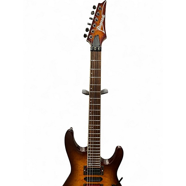 Used Ibanez S670QM DRAGON EYE BURST Solid Body Electric Guitar