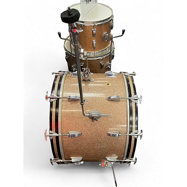 Used 1967 Ludwig 3 Piece Super Classic Champagne Sparkle Drum Kit