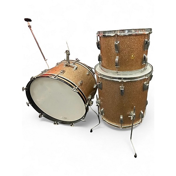 Used 1967 Ludwig 3 Piece Super Classic Champagne Sparkle Drum Kit