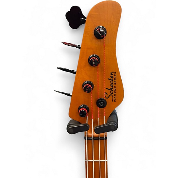 Used Schecter Guitar Research Model T aged natural satin Electric Bass Guitar