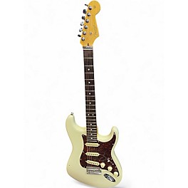 Used 2021 Fender American Standard Stratocaster Olympic White Solid Body Electric Guitar