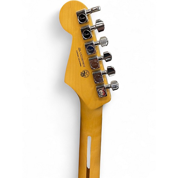 Used 2021 Fender American Standard Stratocaster Olympic White Solid Body Electric Guitar